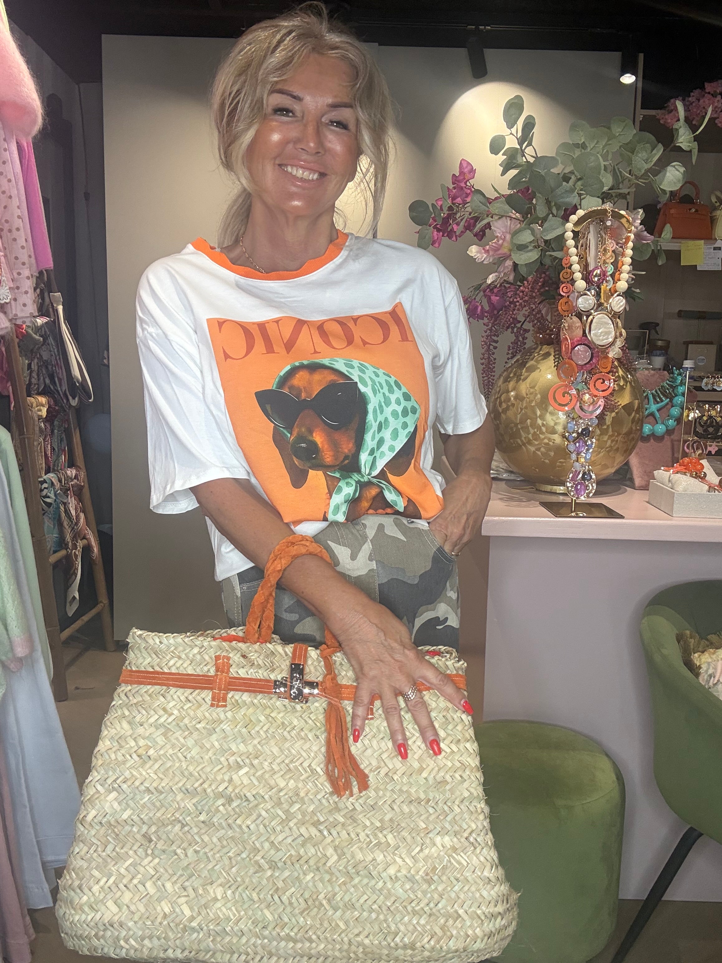 T shirt Iconic oranje